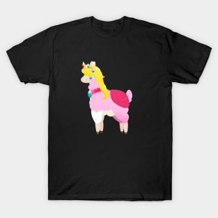 Princess Peach Llama T-Shirt